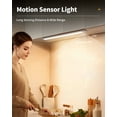 thumbnail image 2 of Luz Debajo del Gabinete con Sensor de Movimiento, 54 LED, 3 Colores y Brillo Regulable, Barra Magnética para Armario, Cocina, Escaleras y Pasillo – Paquete de 2, 2 of 6