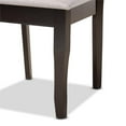 thumbnail image 2 of Baxton Studio Verner Grey Dark Brown Finished Wood 2-Piece Dining Chair Set, 2 of 8
