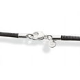 thumbnail image 3 of Miabella Genuine 2mm Black or Brown Italian Leather Cord Chain Necklace for Men Women with 925 Sterling Silver Clasp Made in Italy (Black, 22), 3 of 6