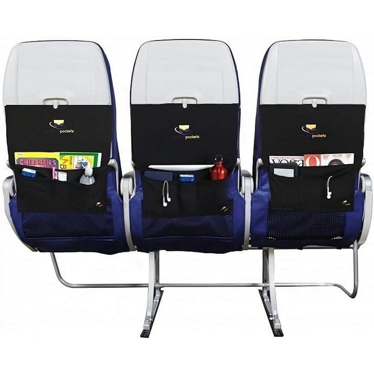 Airplane Pockets Airplane Tray Table Cover , Seat Back Organizer & Storage  for Personal Items , Clean, Convenient, Expandable Pockets , Sanitary