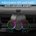 thumbnail image 7 of 15W Magnetic Wireless Car Mount Charger with RGB Flowing Lights, 108LBS Strong Vacuum Suction Phone Holder, Bendable Memory Alloy Arm Car Phone Holder For iPhone 17/16/15/14/13/12, 7 of 7