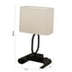 thumbnail image 3 of RKSTN Wall lamps Bedside Table Lamp With 2 USB Charging Portsh And 2 AC Sockets Press Lamp With Fabric Linen Shade For Living Room Bedroom Office Reading Work, 3 of 8