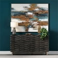 thumbnail image 4 of Bengal Manor Mango Wood Wave 4 Door Grey Sideboard Brown Wood, 4 of 5