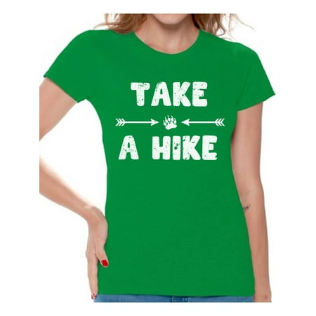 Awkward Styles Take a Hike T-Shirt for Women Hiking Lovers Clothes Hike Outfit Shirts Outdoor Clothing for Ladies Cute Gifts for Wife Girls Outfit Take a Hike T-shirts Hiking T Shirt for