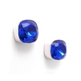 thumbnail image 1 of Aretes Zvezda Cushion color Majestic Blue plata .925 poste Zvezda ZAR-CSH12-MB-P, 1 of 4