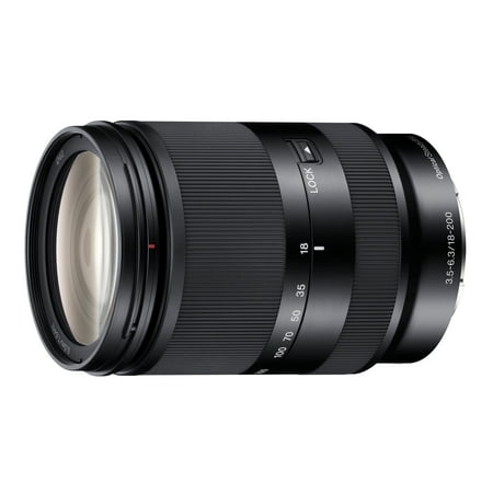 Sony - 18-200mm f/3.5-6.3 Compact E-Mount Standard Zoom Lens - Black