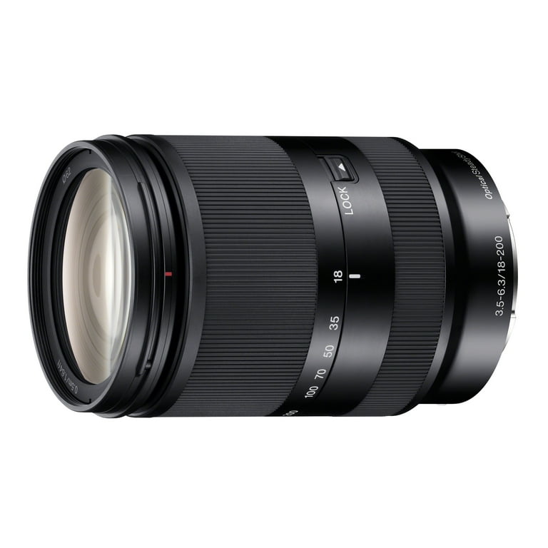SEL18200LE E 18-200mm F3.5-6.3 OSS E-mount Zoom Lens - Walmart.com