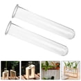 thumbnail image 2 of Shisuyan 4Pcs Glass Test Tube Propagation Planter Clear Propagation Tube Plant Terrarium Multi-Use Glass Tube, 2 of 9