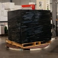 thumbnail image 3 of MMBM Black Stretch Wrap 8 Rolls 18" x 1500' 47 Gauge Opaque Hand Plastic Shrink Film for Pallet Packing, 3 of 7