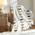 thumbnail image 4 of SLYNSHome Valentine's Day Flannel Blanket - 29.5x39.3 inch - Heart Printing Winter Soft Warm Throw Blankets for Bed Office Home Sofa as Valentine's Gifts, 4 of 7