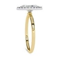 thumbnail image 3 of AFFY Halo Solitaire Engagement Ring for Women, 1.00 Carat (ctw) Marquise and Round Cut Lab Grown Diamond Ring In 10K Solid Yellow Gold F-G, VS-SI Quality Gifts For Her Ring Size-9, 3 of 7