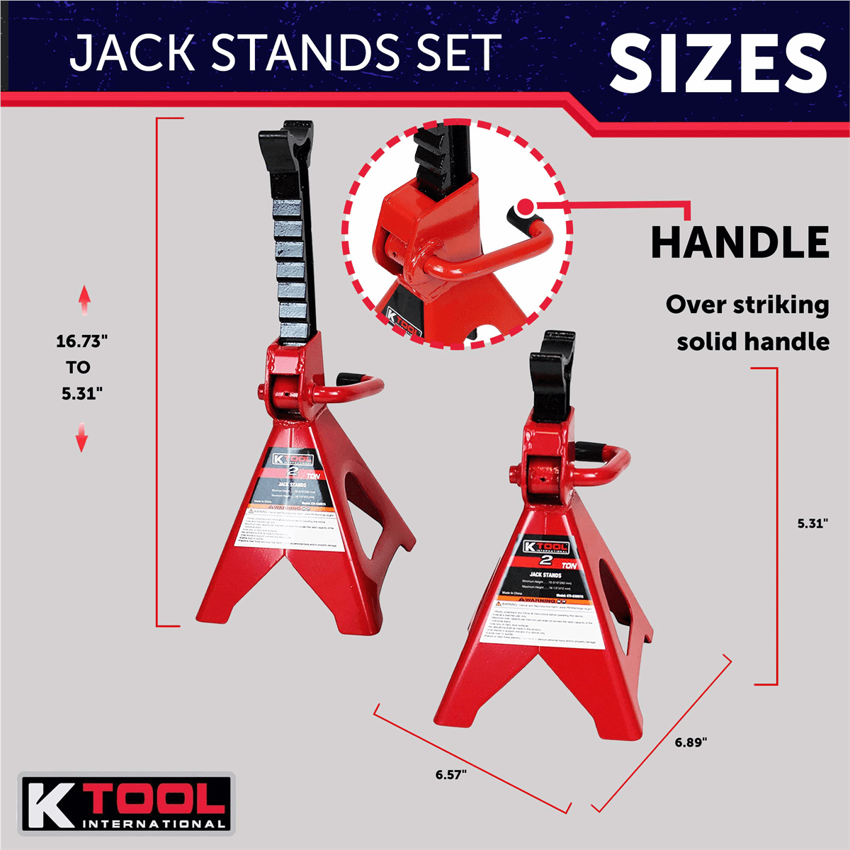 K Tool 63097A 2 Ton Trolley Floor Jack, Steel, Swivel Casters