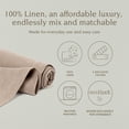 thumbnail image 2 of over&back 18x90 Washed 100% Linen Table Runner - Washable Table Runners for a Custom Home Decor Tablescape - Perfect for Coffee Table, Dinner Table, Living Room, and More - Taupe, 2 of 8
