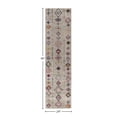 thumbnail image 3 of Soleil BR15B Native Grey Tribal Moroccan Light Gray Area Rug, 2'x8', 3 of 9