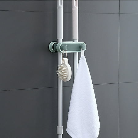 

Shpwfbe tools Nordic Color Seamless Mop Hook Creative Double Card Position With Hook Mop Clip