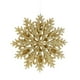 thumbnail image 2 of Uuiauoio Glitter Snowflake Christmas Ornaments, Gold Plastic Hanging Decorations for Holiday Tree Decor, Festive Party Scene Setup, Double-Sided Hollow Pendants for Xmas Home Decoration, 2 of 6