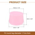 thumbnail image 2 of 24Pcs Chair Leg Protectors, 20 x 25mm Silicone Chair Leg Caps, Pink, 2 of 6