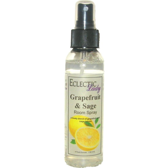Grapefruit And Sage Room Spray by Eclectic Lady (Double Strength), 4 Ounces, Fragrant Aromatic Room Mist For Home, Room, Office