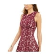 thumbnail image 2 of Donna Ricco Women's Sleeveless Lace Dress Dark Red Size 6, 2 of 3