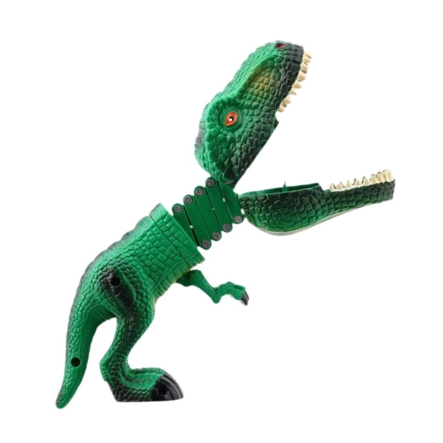 Dinosaurio agarrador dibujos animados pequeño divertido robot agarrador mano pinza para niños bolsas de regalos animales fiesta favores Dinosaurio verde