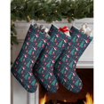 thumbnail image 3 of 3 Pcs Christmas Stockings,Dark Blue Christmas Pattern Stockings Christmas,14.8'' Xmas Stockings,Christmas Party Favors,Christmas Party Decorations,Christmas Stockings Personalized, 3 of 5