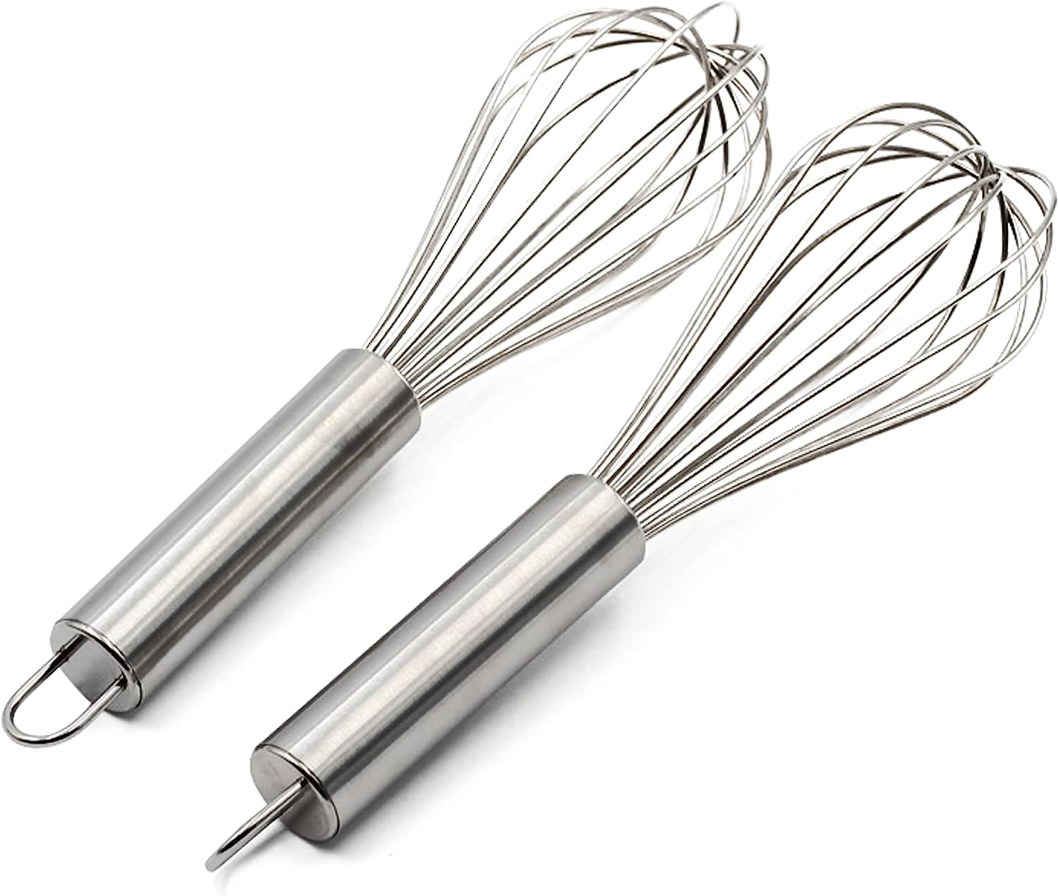 Updated Stainless Steel Whisks, Large 8Wire Thickened Hand Whisk Blender Egg Beater Milk