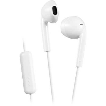 JVC - Wired Earbud with Microphone and Remote - White - image 2