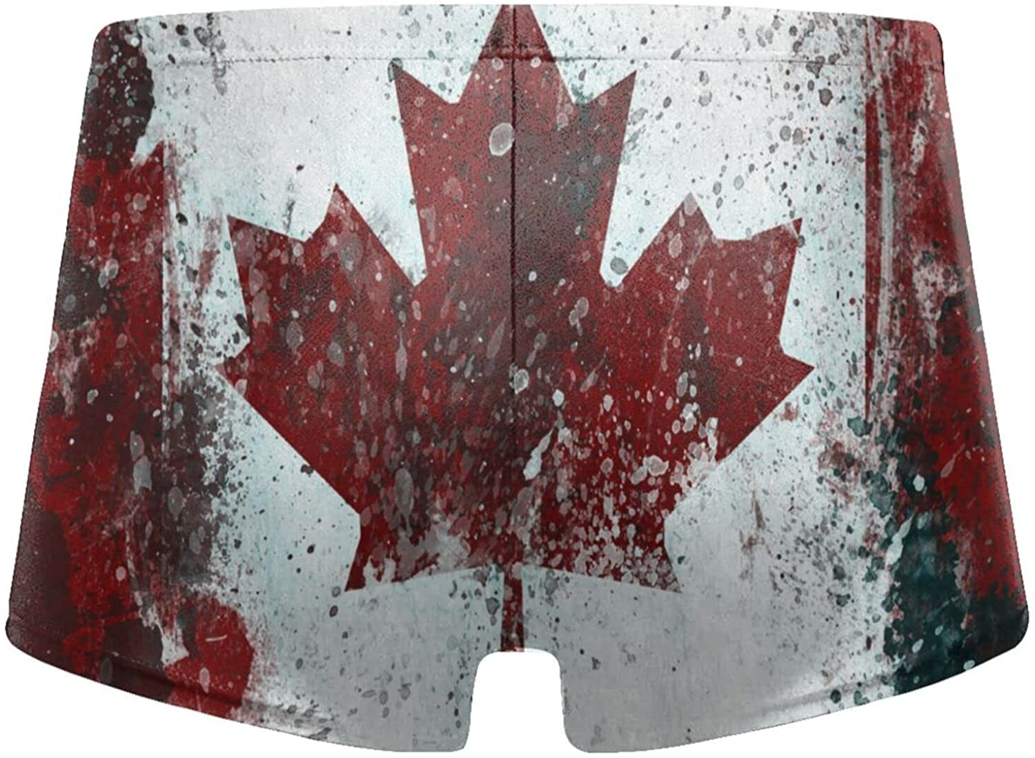 Canadian Flag Maple Leaf Pattern Mens Beach Shorts Dry Fit Swimming Shorts