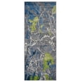 thumbnail image 4 of RUGSOTIC CARPETS MACHINE MADE HEATSET POLYPROPYLENE AREA RUGS - 2'6''x10', Runner Shape, Multicolor Color, Floral Modern Design, High Pile Machine Made Area Rugs for Living Room, Bed Room (M00018), 4 of 7