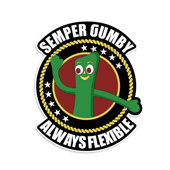 Semper Autocollant Gumby Toujours Flexible - Autocollant en Vinyle pour Marines - Idéal pour le Scrapbooking Marin par NEO Tactical Gear - Fabriqué aux États-Unis - Hooah (5)
