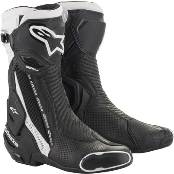 Alpinestars SMX Plus Vented Mens Motorcycle Boots Black/White 41 EUR