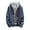 C-Blue14, variant on Men's Knitted Cardigan Sweater Hoodies With Thick Warm Fuzzy Lining Zip Up Loose Fit Hooded Coat Jackets With Pockets Leisure Outerwear