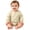 Beige, variant on Baby Romper Crew Neck Long Sleeve Bodysuit Top Solid Color Soft Infant Onesie for Boys Girls 0-24 Months