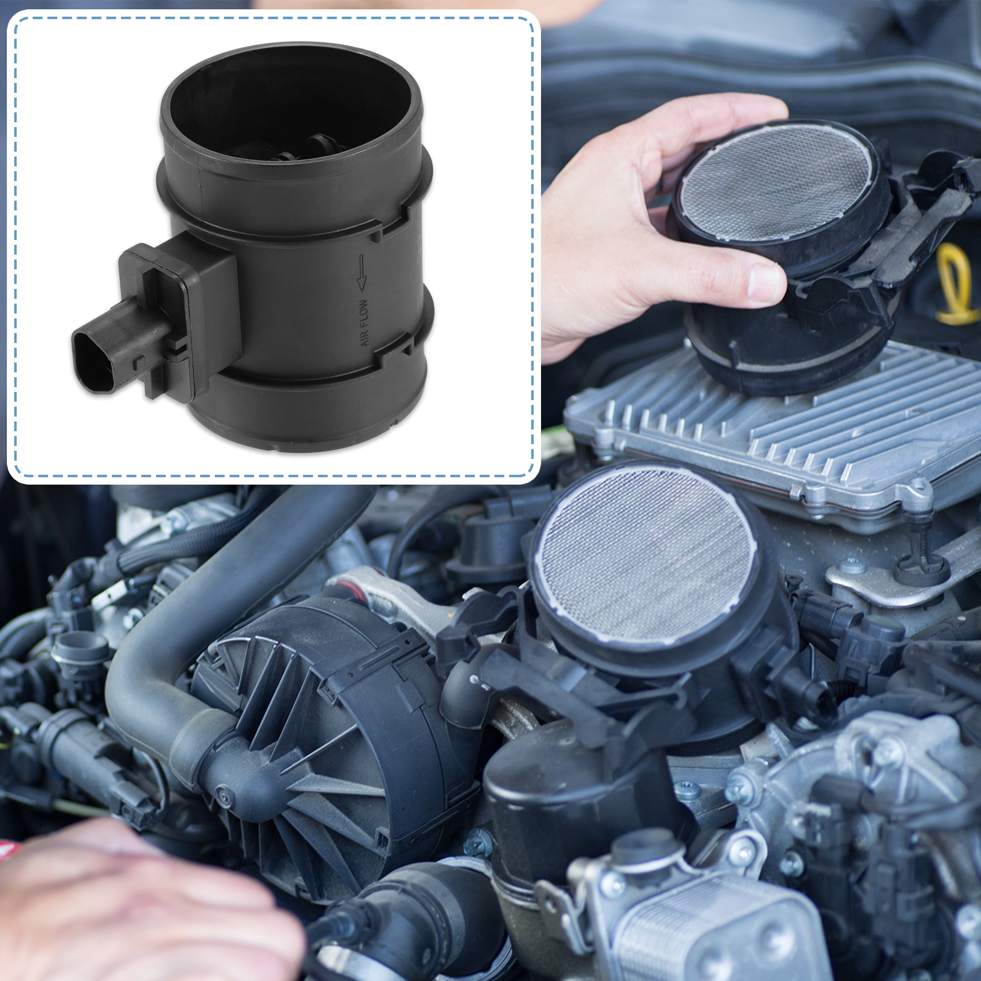 Unique Bargains 0280218421 Car Mass Air Flow Sensor Meter MAF Sensor Airflow Replacement for Chevrolet Aveo 2009-2011
