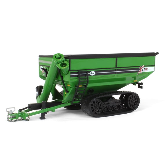 J&M 1112 X-Tended Reach Grain Cart with Tracks Green 1/64 Diecast Model by SpecCast