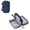Navy, variant on Double-Layer Electronic Accessories Organizer, Travel Tech Bag for Power Banks, Cables, and Mouse,Black