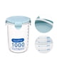 thumbnail image 3 of Toystoory Fenkicyen Hebilla PP Contenedor de alimentos sellado Cereal transparente Tarro de almacenamiento Titulares Cocina Condimentos Organizadores de utensilios de cocina azul 11*9.5*14.5 cm Toystoory JJ18045-09, 3 of 5