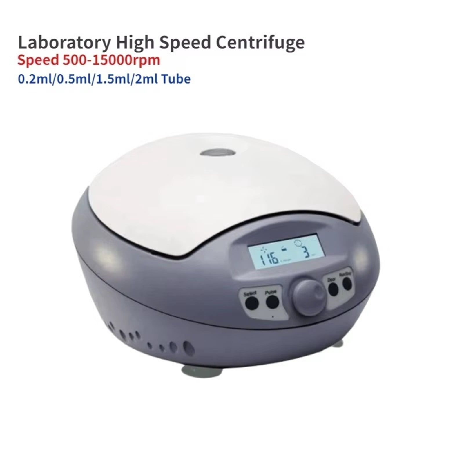 High Speed Mini Centrifuge Machine LCD Digital 15000rpm 0.2/0.5/1.5/2ml PCR Biology Laboratory Centrifug ,High Lab Quality Material