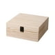 thumbnail image 2 of Caja De Almacenamiento De Madera Caja De Almacenamiento De Madera Blanca Con Tapa Abatible Y Pestillo, Juego De Varios Tamaños Para Organizar Y Decorar La Oficina En Casa, L Rkxzt, 2 of 8