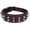Cherry with Silver Spikes, variant on DowgClub | Genuine Leather Heavy Duty Spiked Dog Collar | Full Grain, Cushion Sheep napa padding Inside, Comfortable, Strong | Best for Medium, Large, X-Large Breeds | Cherry, Black, Pink, Tan |