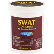 Farnam SWAT Fly Repellent Ointment | for Horses and Dogs | 7 oz | Pink