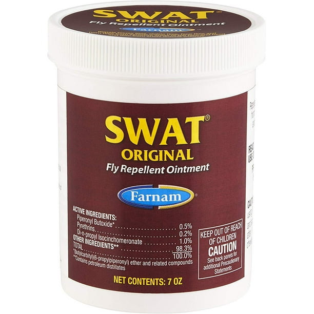 Farnam SWAT Fly Repellent Ointment for Horses and Dogs 7 oz Pink