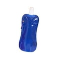 thumbnail image 2 of Botella de agua plegable Botella de agua plegable con mosquetón Bolsa de agua portátil reutilizable duradera para beber para viajes Gimnasio Deportes Azul DYNWAVEMX Botella de bebida plegable, 2 of 8