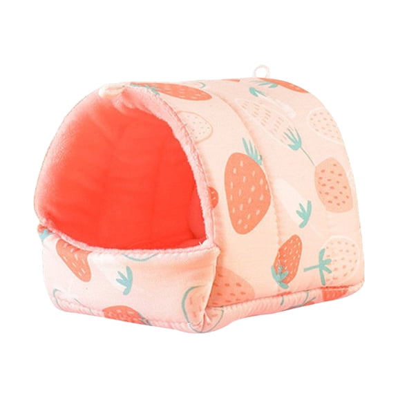 Pig Cartoon Pattern Pet Hideout Warm Small Animal Hamster Squirrel Bed House Cage Accessories