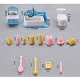 thumbnail image 3 of Juego de baño Dollhouse Furniture en miniatura con lavabo, 3 of 3