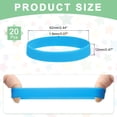 thumbnail image 2 of 20Pcs Silicone Rubber Bands Non-slip 4 Inch Flat for Books, Blue, 2 of 6