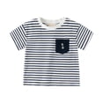 thumbnail image 3 of Ccpelsie Boys Short Sleeve Raglan T-Shirts Kids Basic Color-Block Tops Crewneck Tees(Navy,9-10 Years), 3 of 7