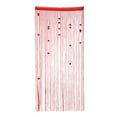 thumbnail image 1 of Thread Door Curtain For Doorways Privacy Door Country String Curtain With Roses String Door Curtain Window Decoration Room Divider Hanging Tassel Curtain For Home, 1 of 9