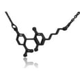 thumbnail image 2 of CBD Cannabidiol Molecule Stainless Steel Necklace, 2 of 10