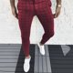 thumbnail image 1 of Pantalones largos de poliéster para hombre, moda informal, con bolsillos, botones en la cintura, para hombre, 1 of 6
